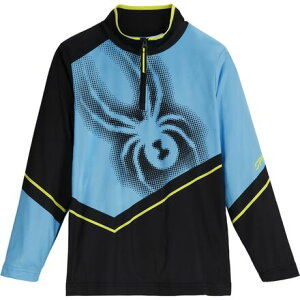 (���) �X�p�C�_�[ �L�b�Y ���C�_�[ 1/2-�W�b�v �g�b�v - �L�b�Y Spyder kids Ryder 1/2-Zip Top - Kids' Cyan Blue