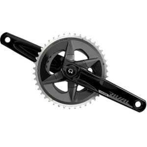 (���) �X���� ���C�o�� AXS 12-�X�s�[�h �p���[ ���[�g�� �N�����N�Z�b�g SRAM Rival AXS 12-Speed Power Meter Crankset Black