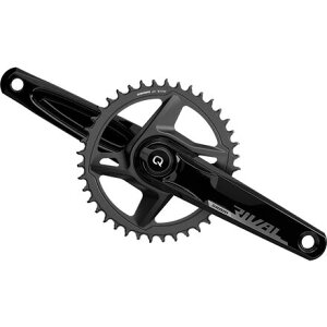 (���) �X���� ���C�o�� AXS 1x 12-�X�s�[�h ���C�h �p���[ ���[�g�� �N�����N�Z�b�g SRAM Rival AXS 1x 12-Speed Wide Power Meter Crankset Black