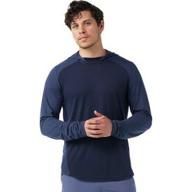 (取寄) スマートウール メンズ アクティブ メッシュ ブーディ - メンズ Smartwool men Active Mesh Hoodie - Men's Nightfall Blue/Deep Navy