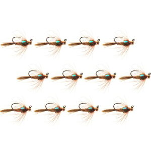 (���) �A���v�J �W�M�[ �~�N�� ���C 12-�p�b�N Umpqua Jiggy Micro May 12-Pack Pheas Tail