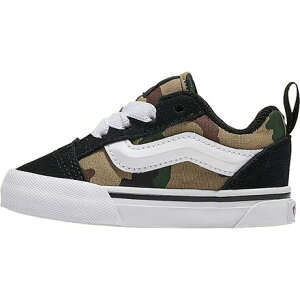(���) �o���Y �g�h���[ �N�k �X�N�[�� �G���X�e�B�b�N ���[�X �V���[�Y - �g�b�h���[ Vans toddler Knu Skool Elastic Lace Shoe - Toddlers' Camo Black/Green