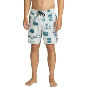 (���) �{���R�� �����Y �v�V���P �R�b�g�� 17�C���` �X�C�� �g�����N - �����Y Volcom men Psyche Cotton 17in Swim Trunk - Men's Stone