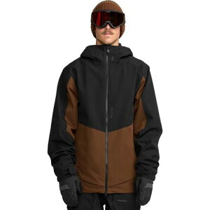 (���) �{���R�� �����Y �u���C�g�� �t��-�W�b�v �W���P�b�g - �����Y Volcom men Brighton Full-Zip Jacket - Men's Brown