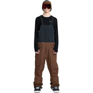 (���) �{���R�� �����Y ���C�� �S�A-�e�b�N�X �r�u �I�[�o�[�I�[�� - �����Y Volcom men Rain GORE-TEX Bib Overall - Men's Brown