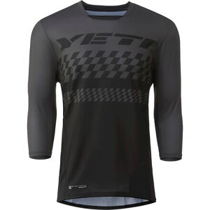 (���) �C�G�e�B�T�C�N���Y �����Y �G���f���[�� 3/4-�X���[�u �W���[�W - �����Y Yeti Cycles men Enduro 3/4-Sleeve Jersey - Men's Black Checker