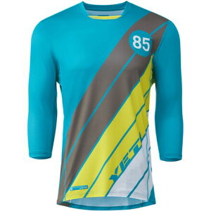 (���) �C�G�e�B�T�C�N���Y �����Y �G���f���[�� 3/4-�X���[�u �W���[�W - �����Y Yeti Cycles men Enduro 3/4-Sleeve Jersey - Men's Turq Stripe