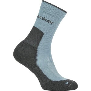 (���) �A�C�X�u���C�J�[ �����Y �����m �n�C�N+ ���C�g �N���[ �\�b�N - �����Y Icebreaker men Merino Hike+ Light Crew Sock - Men's Flint Blue/Obsidian