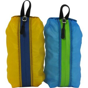 (���) �O���i�C�g�M�A �G�A�[ �W�b�v�f�B�e�B�[ �X�^�b�t�T�b�N - 2 �p�b�N Granite Gear Air Zippditty Stuffsack - 2 Pack Yellow/Blue  Blue/Green