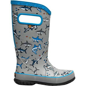 (���) �{�O�X �L�b�Y �s�N�Z�� �V���[�N ���C���u�[�c - �L�b�Y Bogs kids Pixel Shark Rainboot - Kids' Gray Sharks