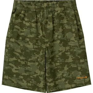 (���) �J�[�n�[�g �{�[�C�Y ���M�b�h �t���b�N�X �J�� ���[�N �V���[�g - �{�[�C�Y Carhartt boys Rugged Flex Camo Work Short - Boys' Camo/Brown