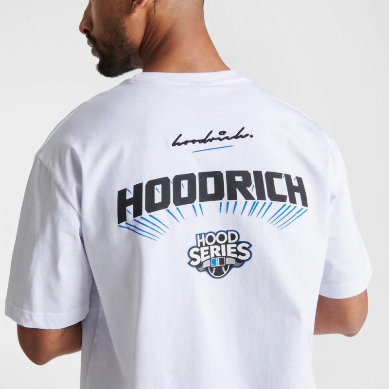 超特価低価 (取寄) フードリッチ メンズ OG スタジアム T-シャツ Men's Hoodrich OG Stadium T-Shirt  white/black/deja vu blue HR0440_100：スウィートラグ