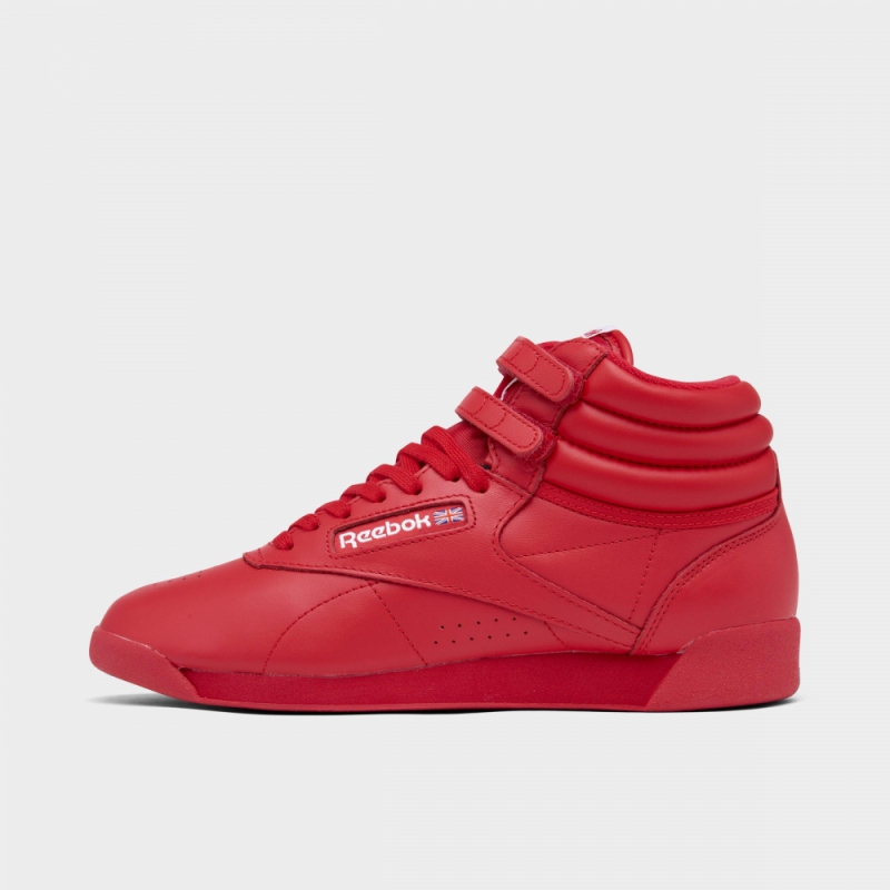(取寄) リーボック レディース フリースタイル HI カジュアル シューズ Women´s Reebok Freestyle Hi Casual Shoes vector red/vector red/white GV6724_630