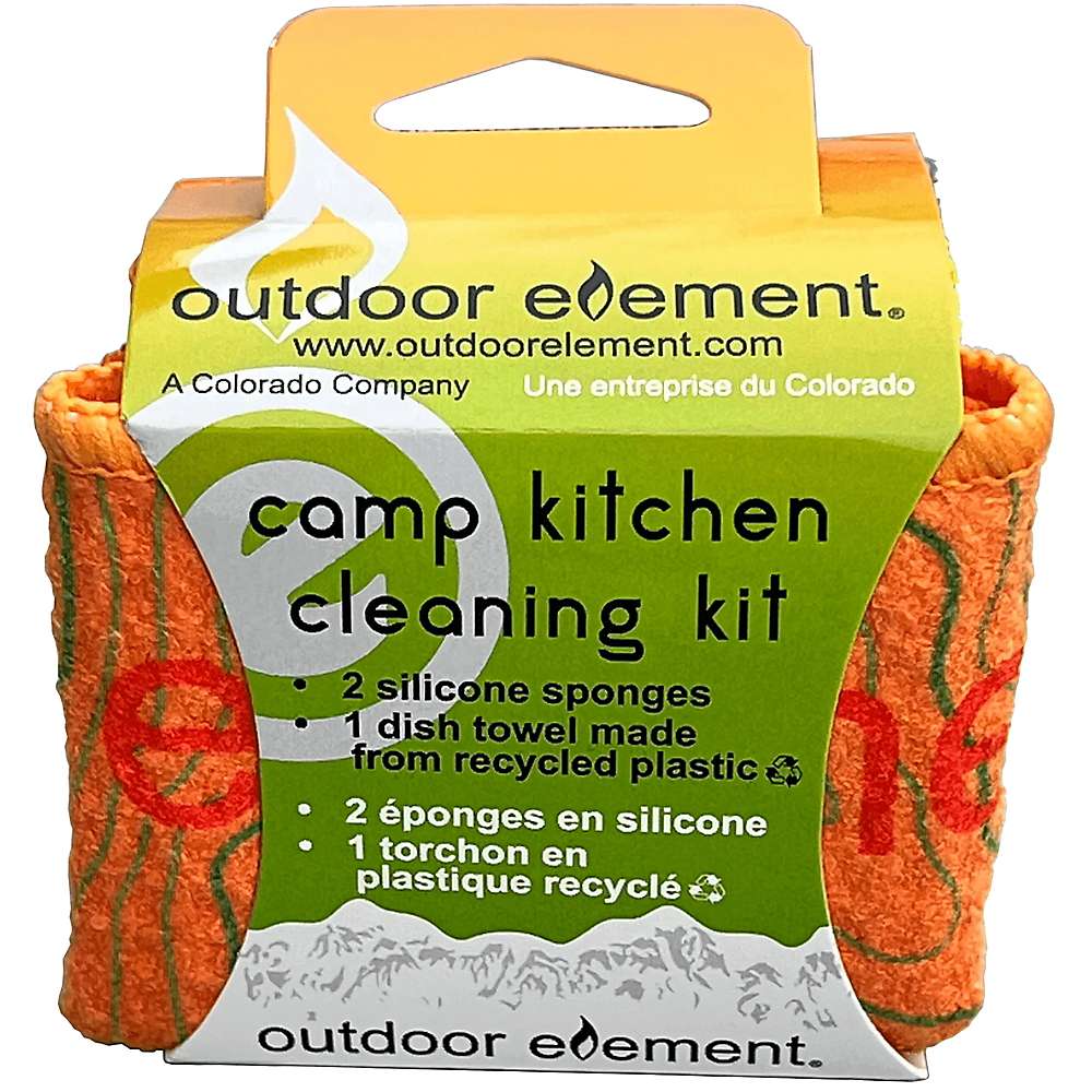 (取寄) アウトドアエレメント キャンプ キッチン クリーニング キット Outdoor Element Outdoor Element Camp Kitchen Cleaning Kit Orange