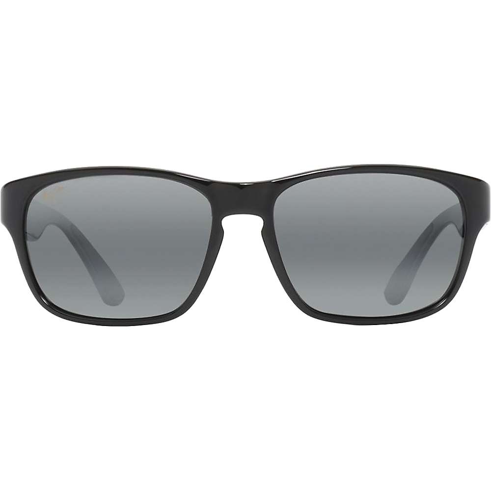 (取寄) マウイ ジム ミックスド プレート ポーラライズド サングラス Maui Jim Maui Jim Mixed Plate Polarized Sunglasses Gloss Black   Neutral Grey