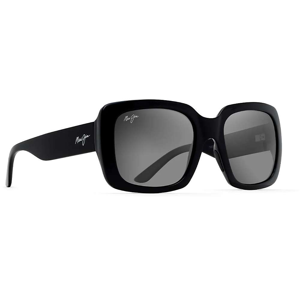 (取寄) マウイ ジム トゥー ステップス サングラス Maui Jim Maui Jim Two Steps Sunglasses Black   Neutral Grey