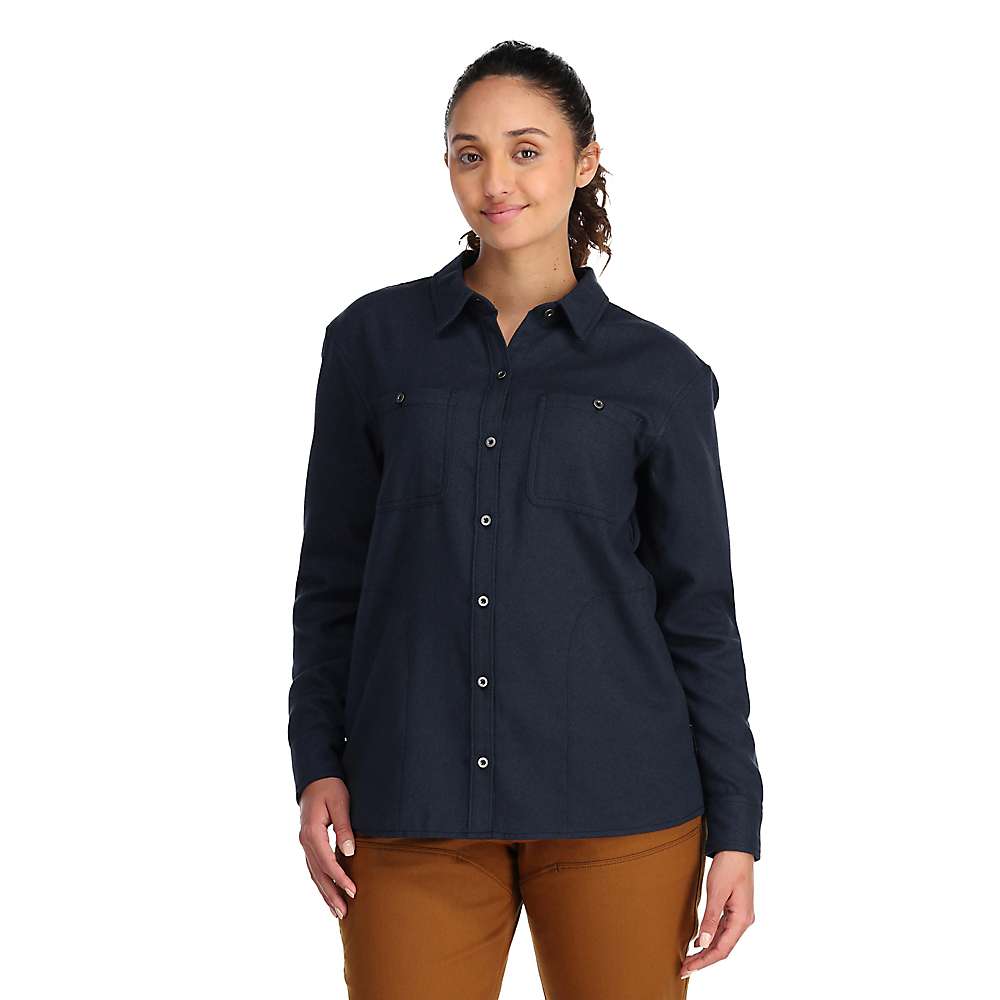 (取寄) アウトドア リサーチ ウィメンズ フィードバック フランネル シャツ Outdoor Research Outdoor Research Women's Feedback Flannel Shirt Naval Blue