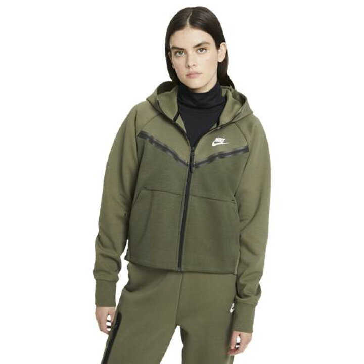 楽天市場 取寄 ナイキ レディース Nsw テック フリース Wr Fz フーディ Nike Women S Nsw Tech Fleece Wr Fz Hoodie Olive White スウィートラグ