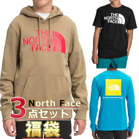 ノースフェイス 福袋 パーカー 長袖 半袖 Tシャツ メンズ 3点セット USAモデル THE North Face 送料無料 メンズ ブランド 福袋 お得な 半袖Tシャツ 長袖Tシャツ スウェットパーカー 3点セット福袋 2025 予約 2024 取寄 送料無料 まとめ買い お楽しみ袋 冬 冬服 冬セット