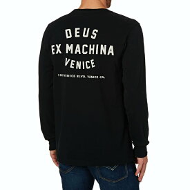 デウス ロンT デウスエクスマキナ Tシャツ メンズ 長袖 ロゴ Tシャツ 長袖Tシャツ ブランド 大きいサイズ おしゃれ ストリート プリント DEUS EX MACHINA Men's Venice Address Long Sleeve Tee 送料無料