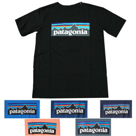 PATAGONIA パタゴニア Tシャツ キッズ 110 120 130 140 150 160cm オーガニックコットン 62153 半袖Tシャツ ロゴ 半袖 子供服 男の子 女の子 送料無料 Patagonia Kid's P-6 LOGO T-Shirt