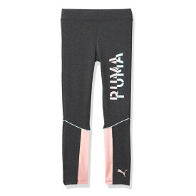 プーマ レギンス キッズ タイツ スパッツ パンツ 女の子 ガールズ コア ロゴ レギンス PUMA Girls' Core Logo Legging Black / Pink 送料無料