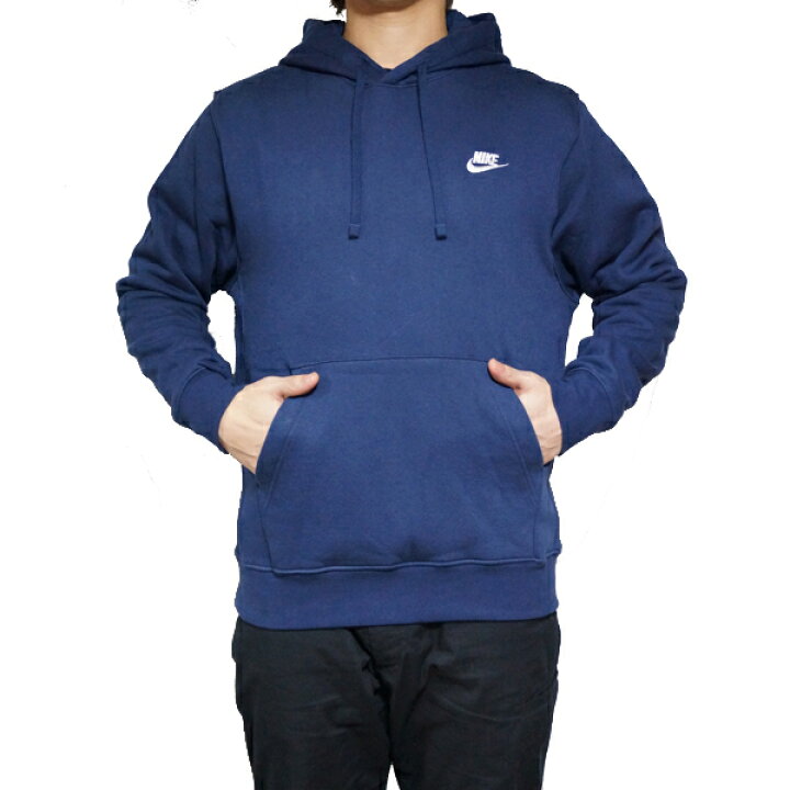 楽天市場 Nike パーカー ナイキ メンズ 裏起毛 スウェットパーカー クラブ プルオーバー フーディ Nike Men S Club Pullover Hoodie Midnight Navy White 送料無料 スウィートラグ