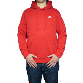 NIKE パーカー ナイキ メンズ 裏起毛 スウェットパーカー クラブ プルオーバー フーディ Nike Men's Club Pullover Hoodie University Red/White 送料無料