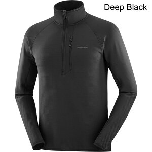 (���) �T������ �G�b�Z���V�������C�g�E�H�[���n�[�t�W�b�v�g�b�v - �����Y salomon Essential Lightwarm Half-Zip Top - Men's