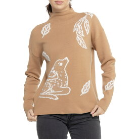 (取寄) アルチザンNY ファンネル ネック アイラッシュ パターン セーター Artisan NY Funnel Neck Eyelash Pattern Sweater Burro Combo