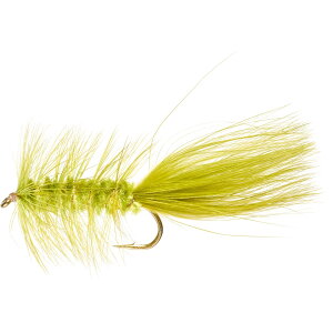 (���) ���I �E�[���[ �o�K�[ �X�g���[�}�[ �t���C - �_�Y�� RIO Woolly Bugger Streamer Fly - Dozen Olive