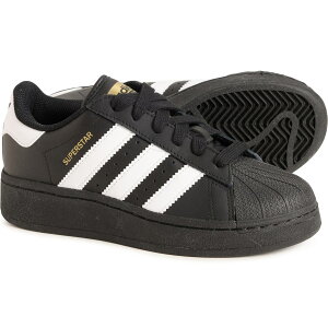 (���) �A�f�B�_�X �{�[�C�Y �X�[�p�[�X�^�[ XLG �X�j�[�J�[ - ���U�[ adidas Boys Superstar XLG Sneakers - Leather Core Black