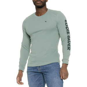 (���) �G�f�B�[�o�E�A�[ �W���j�p�[ T-�V���c - Upf 50, �����O �X���[�u Eddie Bauer Juniper T-Shirt - UPF 50, Long Sleeve Chinois Green