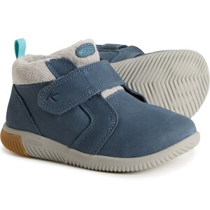 (���) �L�[�� �{�[�C�Y KNX �~�f�B �u�[�c - ���U�[ Keen Boys KNX Middie Boots - Leather Vintage Indigo/Alloy