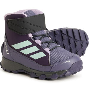 (���) �A�f�B�_�X �A�E�g�h�A �{�[�C�Y �A���h �K�[���Y �e���b�N�X �X�m�[ �n�C�L���O �u�[�c - �E�H�[�^�[�v���[�t, �C���T���[�e�b�h adidas outdoor Boys and Girls Terrex Snow ClimaWarm Hiking Boots - Wate