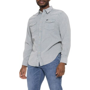 (���) �W���N�\�� �R�[�f�����C 2-�|�P�b�g �V���c - �����O �X���[�u True Grit Jackson Corduroy 2-Pocket Shirt - Long Sleeve Denim Blue