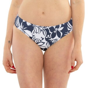 (���) ���L�V�[ �I�[�V�����T�C�h �q�b�v�X�^�[ �X�C�� �{�g�� Roxy Oceanside Hipster Swim Bottoms Blue/White