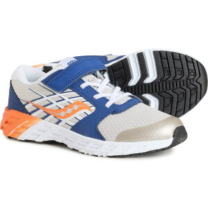 (���) �T�b�J�j�[ �{�[�C�Y �A���h �K�[���Y �E�B���h A/C 2.0 �X�j�[�J�[ Saucony Boys and Girls Wind A/C 2.0 Sneakers Grey/Navy/Orange