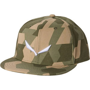 (���) �T���� �v�G�c �J���t���[�W�� �t���b�c �x�[�X�{�[�� �L���b�v Salewa Puez Camouflage Flat Baseball Cap Capulet Olive