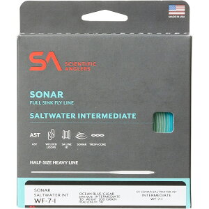 (���) �T�C�G���e�B�t�B�b�N�A���O���[�Y �\�i�[ �C���^�[�~�f�B�G�C�g �\���g�E�H�[�^�[ �t���C ���C�� Scientific Anglers Sonar Intermediate Saltwater Fly Line Ocean Blue/Clear