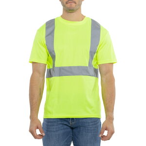 (���) �A�[�N�e�B�b�N �N�G�X�g �Z�[�t�e�B�[ �n�C���B�V�r���e�B T-�V���c - �V���[�g �X���[�u Arctic Quest Safety High-Visibility T-Shirt - Short Sleeve Hi Vis Yellow