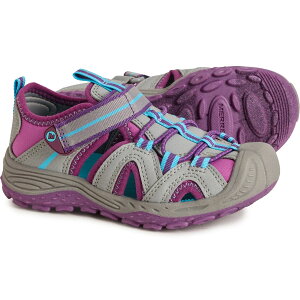 (���) ������ �{�[�C�Y �A���h �K�[���Y �n�C�h�� 2 �X�|�[�c �T���_�� Merrell Boys and Girls Hydro 2 Sport Sandals Grey/Berry