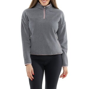 (���) ���� �L�����v �W���P�b�g -�W�b�v �l�b�N Lole Camp Jacket -Zip Neck Light Grey Heather-G178