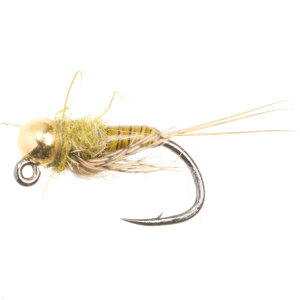 (���) �����^�i�t���C�J���p�j�[ �M�����[�v�Y �W�O �j���t �t���C - �_�Y�� Montana Fly Company Galloup's Tranquillizer Jig Nymph Fly - Dozen Olive