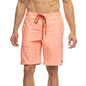 (���) �G�f�B�[�o�E�A�[ �T�� �X�g���b�` �{�[�h�V���[�c - Upf 50 Eddie Bauer Sun Stretch Boardshorts - UPF 50 Coral Neon