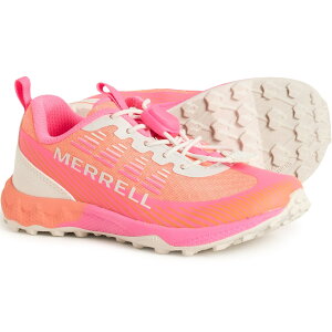 (���) ������ �K�[���Y �A�W���e�B �s�[�N �n�C�L���O �V���[�Y Merrell Girls Agility Peak Hiking Shoes Pink/Orange