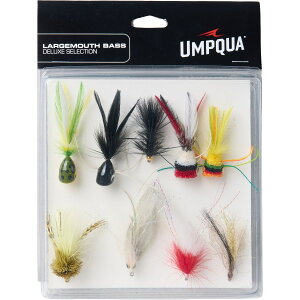 (���) �A���v�J ���[�W�}�E�X �o�X �f���b�N�X �t���C �Z���N�V���� �Z�b�g - 9-�s�[�X UMPQUA Largemouth Bass Deluxe Fly Selection Set - 9-Piece Multi