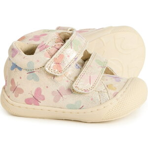 (���) �i�`�����[�m ���g�� �K�[���Y �j���[ �R�N�[�� �X�j�[�J�[ - ���U�[ Naturino Little Girls New Cocoon Sneakers - Leather Platinum