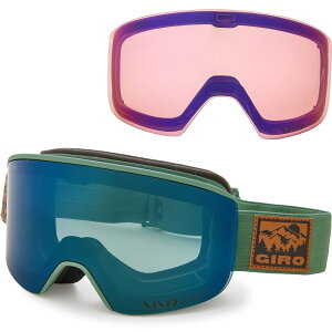 (���) �W�� �A�N�V�X �X�L�[ �S�[�O���Y - �G�N�X�g�� �����Y Giro Axis Ski Goggles - Extra Lens Green Vista