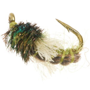 (���) �A���v�J �}�[�T�[ Z-�E�C���O �J�f�B�X �j���t �t���C - �_�Y�� UMPQUA Mercer Z-Wing Caddis Nymph Fly - Dozen Olive